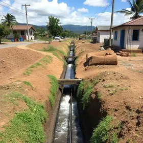 obras de esgotamento