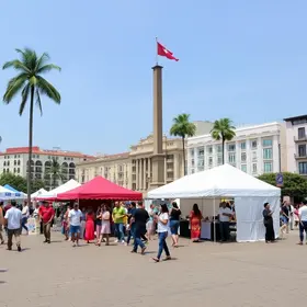 Feira na Praça Pedro II