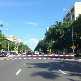 obras interditam trecho da Avenida Marechal Castelo Branco em Teresina