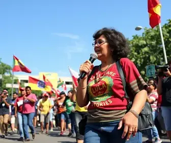caminhada pró-Lula em Teresina