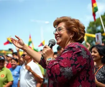 caminhada de apoiadores de Lula em Teresina